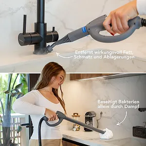 Пароочисник TS1 1500W 3.6 Bar 1.5L з набором аксесуарів 24 шт. synthetic.ua - Фото 1