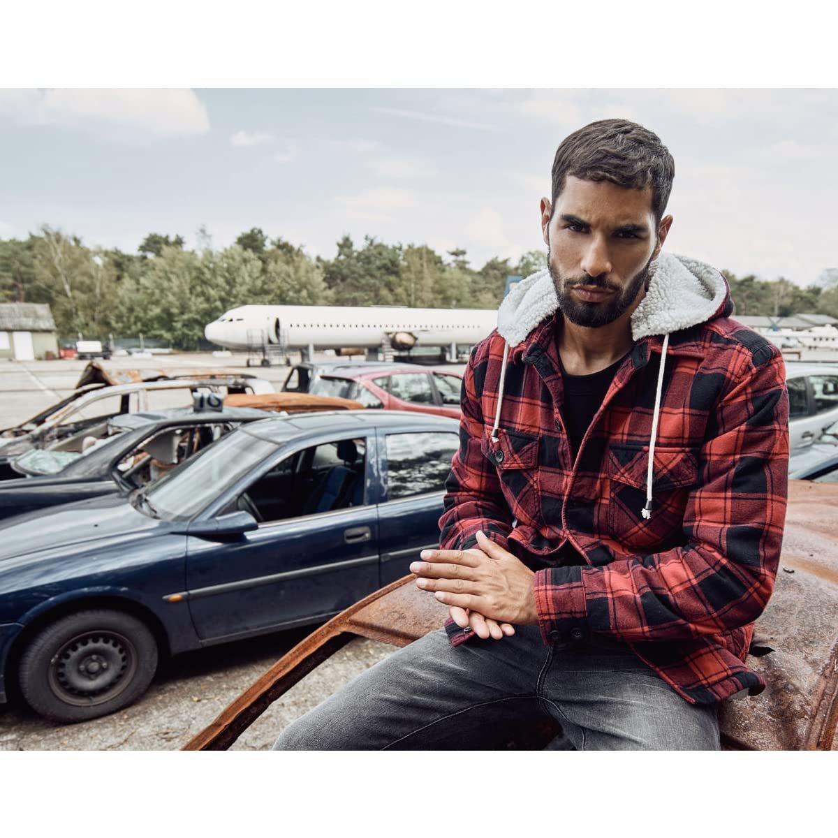 Рубашка Brandit Lumber Lined with Hood Lumberjack Check, фото №3