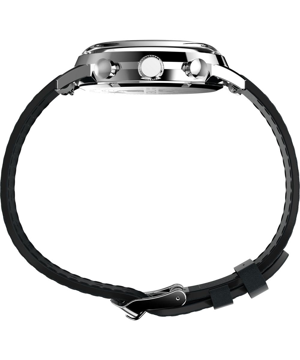 Мужские часы-хронограф Timex Marlin с кожаным ремешком, фото №2 Мужские часы-хронограф Timex Marlin с кожаным ремешком, фото №2