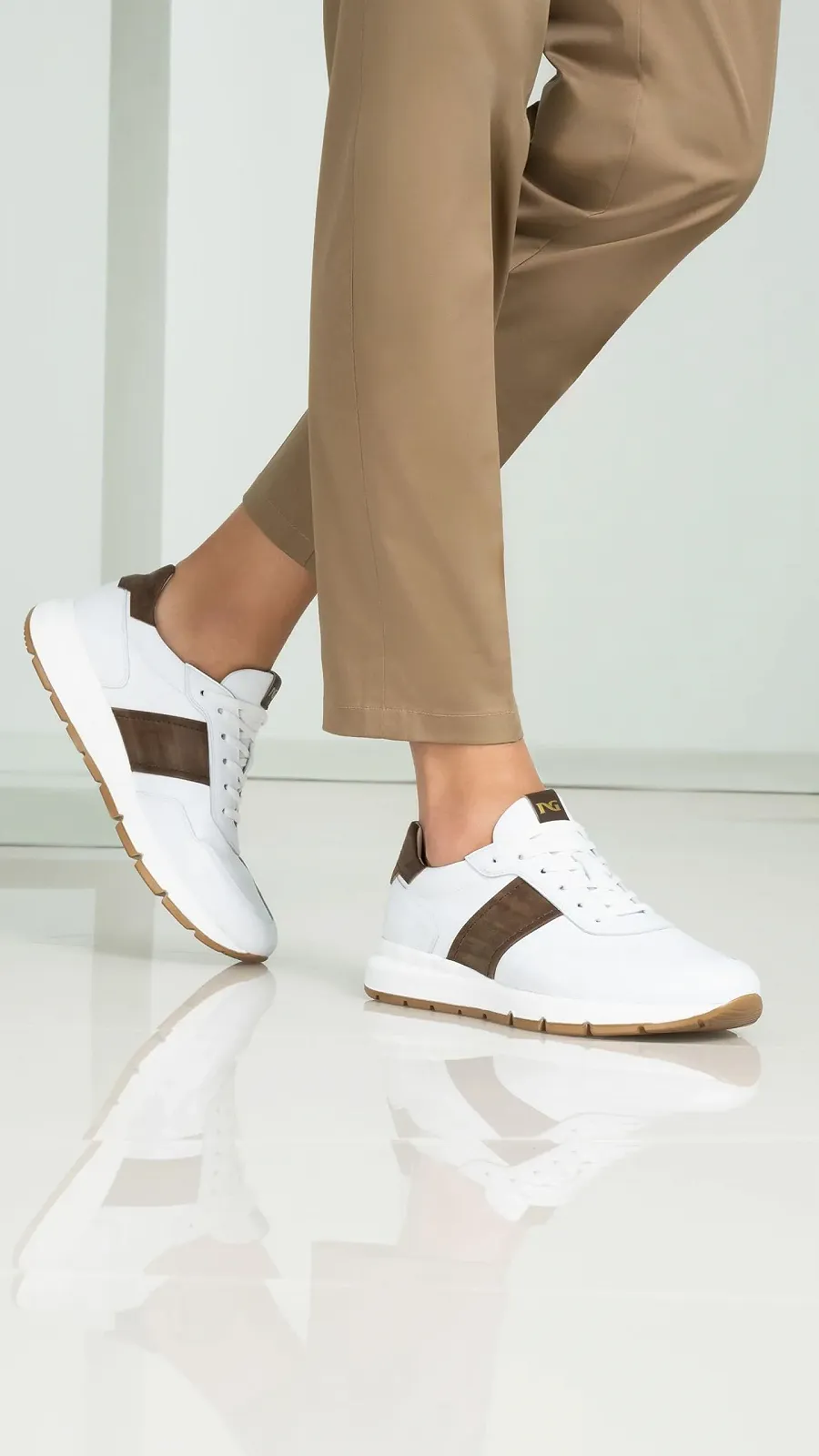 Кроссовки Nero Giardini Кожаные E500660U Мужские, фото №2 Кроссовки Nero Giardini Кожаные E500660U Мужские, фото №2