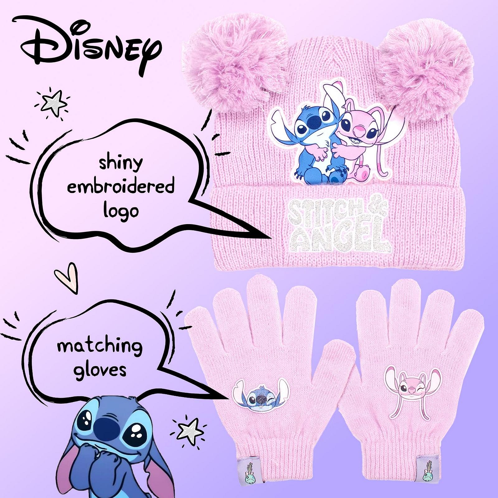 Зимова шапка та рукавички Disney Lilo & Stitch для дівчат Тепла, фото №5 Зимова шапка та рукавички Disney Lilo & Stitch для дівчат Тепла, фото №5