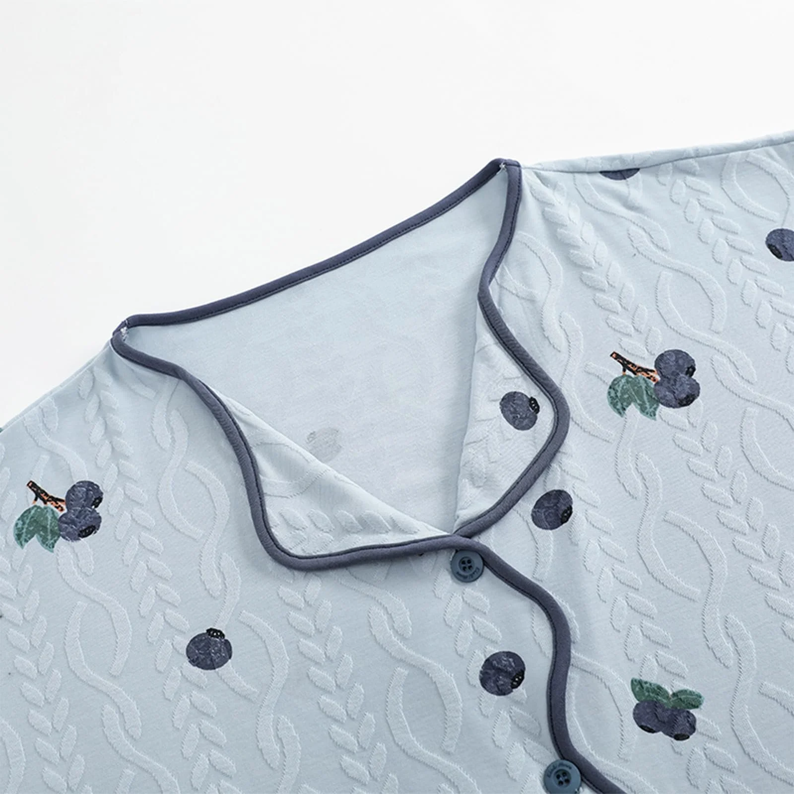 Комплект піжам GOSO для дівчат, 2 шт., бавовняна піжама на ґудзиках, вільний крій, фото №2