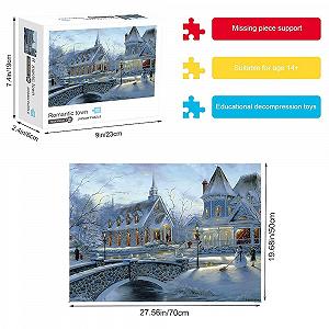 Пазл iLink Wolf Castle 1000 деталей 70 x 50 cm synthetic.ua - Фото 1