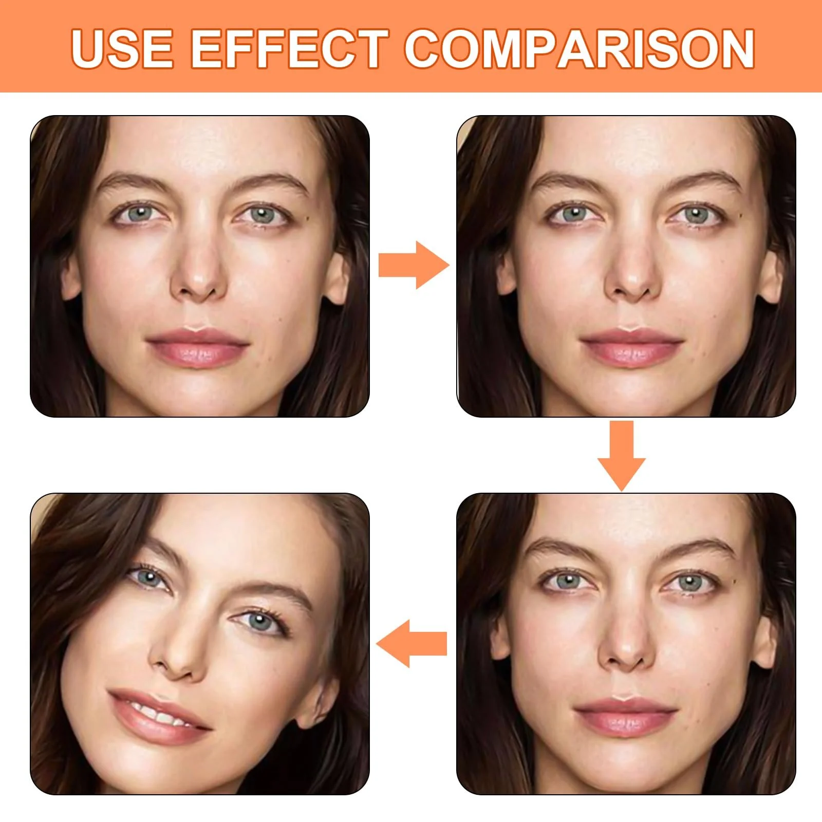 Набір стрічок для підтяжки обличчя 120 шт. Невидимі V-подібні стрічки для підтяжки обличчя, фото №5