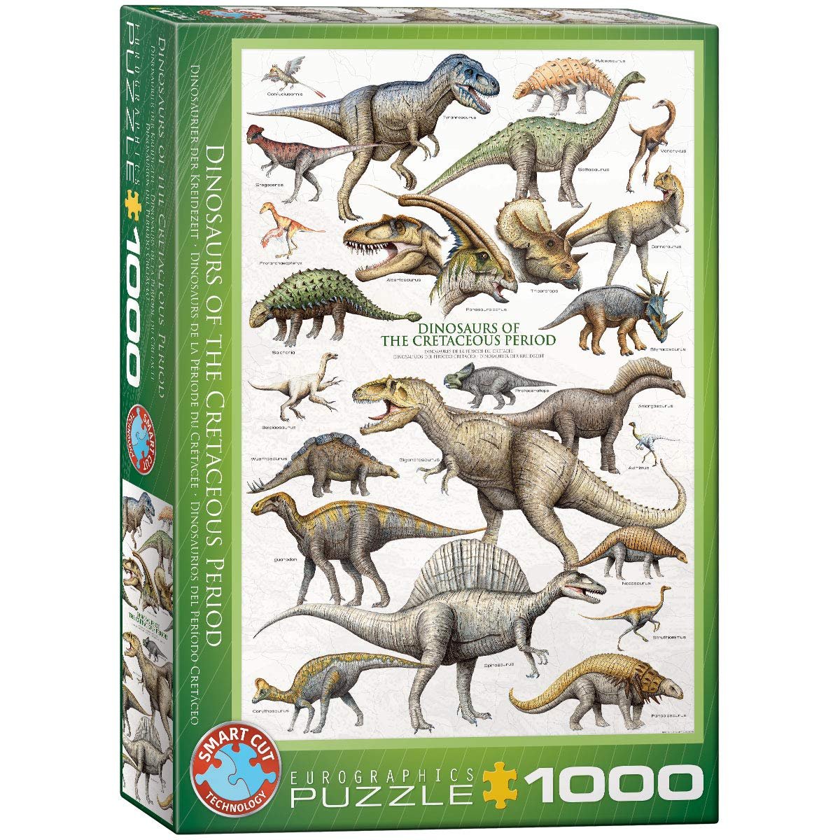 Пазл Eurographics Dinosaurs of the Cretaceous Period 1000 елементів, фото №1