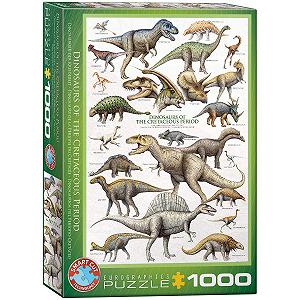 Пазл Eurographics Dinosaurs of the Cretaceous Period 1000 элементов - Фото 1