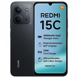 Смартфон XIAOMI Redmi 15C 4GB 256GB 6.9 дюйма 120 Гц 50 Мп 6000 мАч Midnight Black - Фото 1