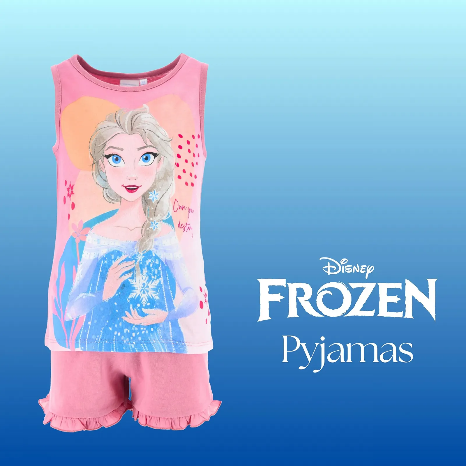 Піжама Disney Frozen для дівчат, комплект з 2 предметів, м'яка бавовняна піжама, фото №3 Піжама Disney Frozen для дівчат, комплект з 2 предметів, м'яка бавовняна піжама, фото №3