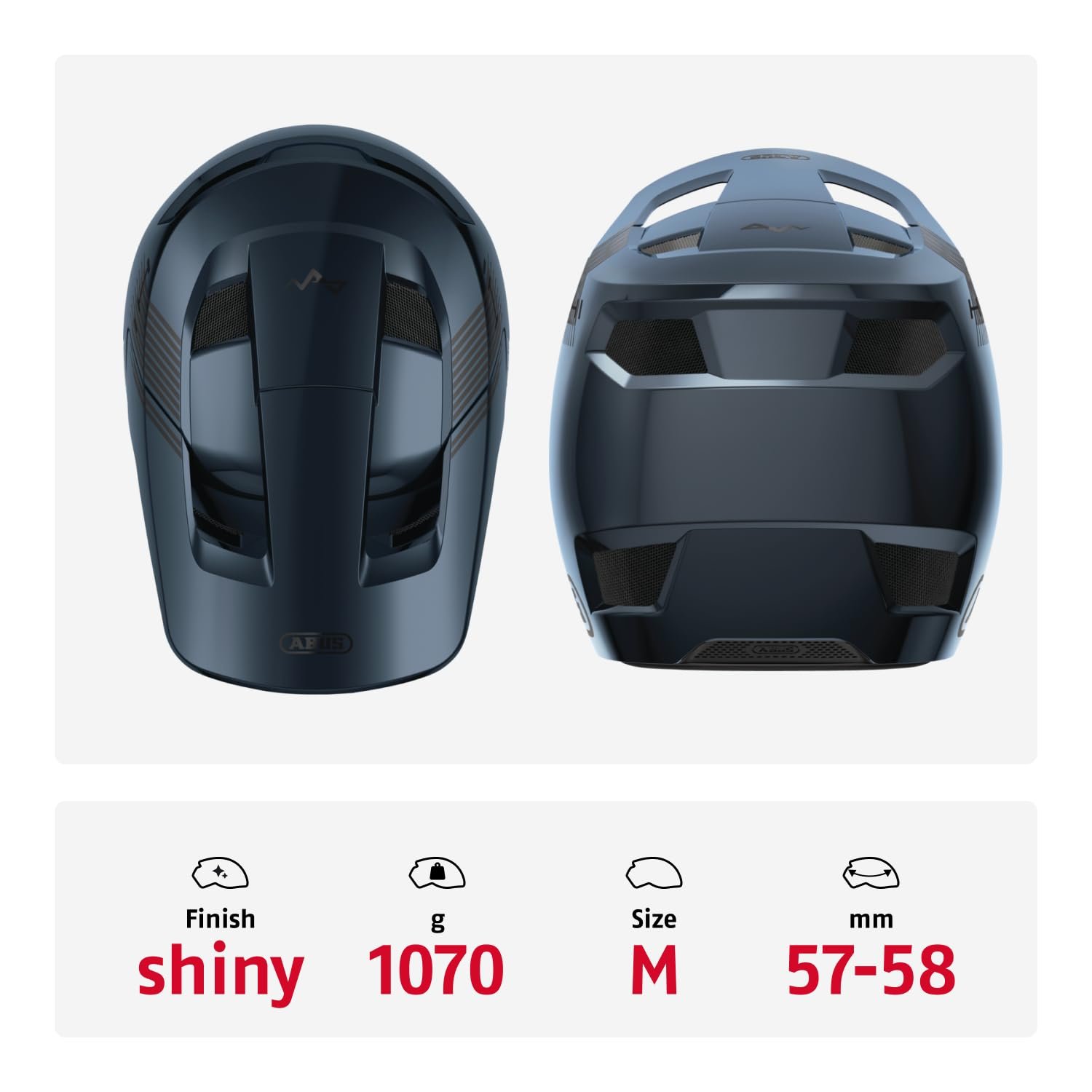 Шолом Downhill ABUS HiDrop - ASTM сертифікований Fullface шолом з ABS зовнішньою оболонкою для MTB: Downhill, Enduro і Bikepark - для дорослих та молоді, фото №3