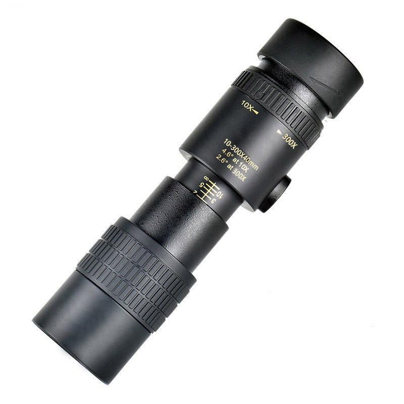Телескоп Zoom Monocular 10-300 x 40 Компактный Зум для Наблюдений за Дикой Природой, Птицами, Походами, Охотой, Кемпингом, фото №1