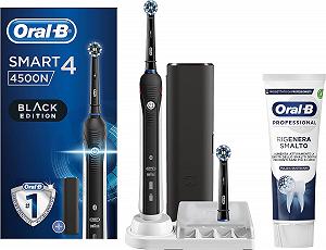 Електрична зубна щітка Oral-B Smart 4 4500 CrossAction Black - Фото 1