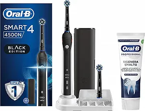 Електрична зубна щітка Oral-B Smart 4 4500 CrossAction Black - Фото 1