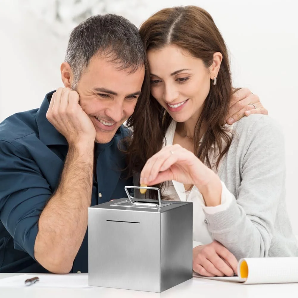 Скарбничка Adult Stainless Steel XXL 15 см невідкривна нержавіюча сталь, фото №5