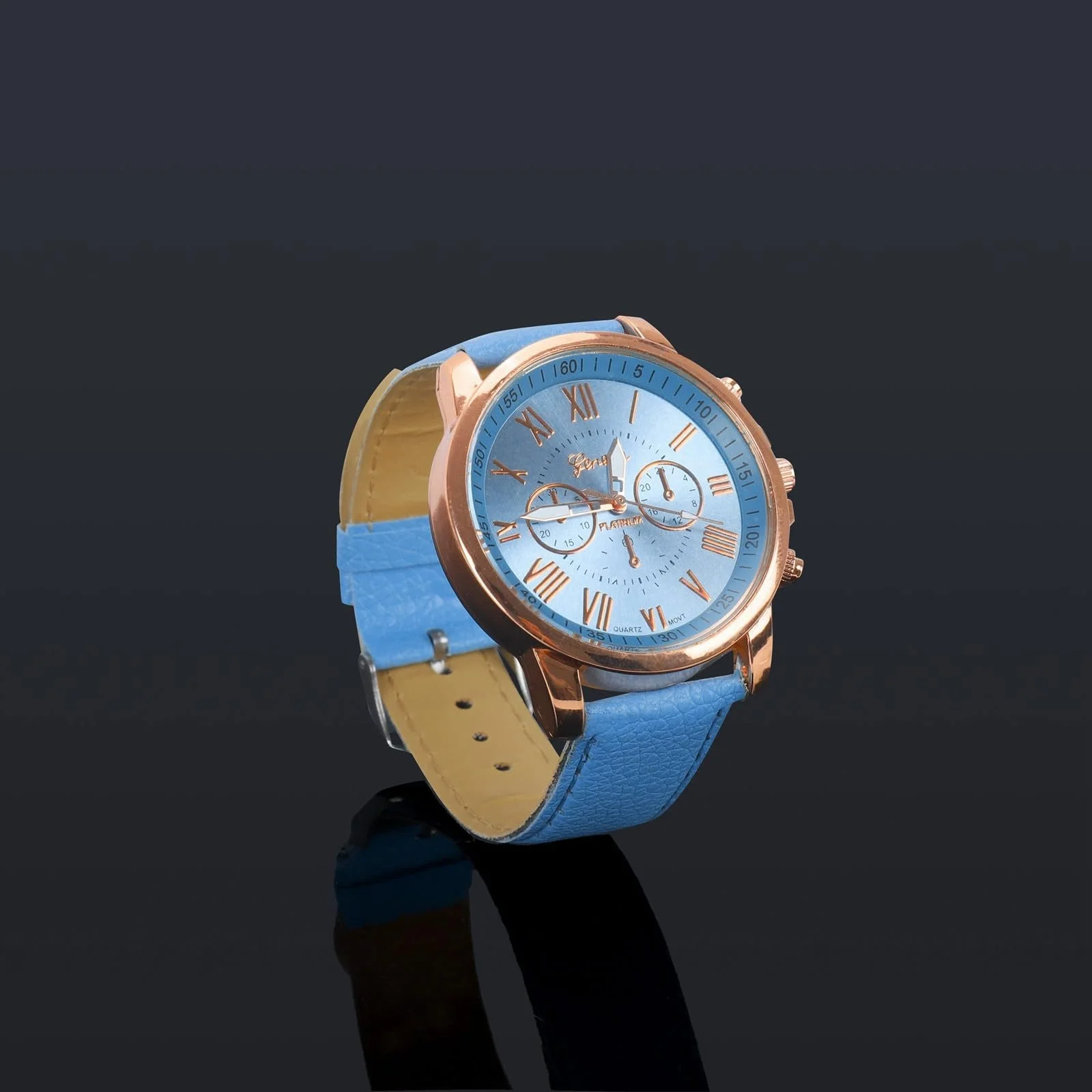 Чоловічий браслет годинник Generisch Кварцовий аналоговий з римськими цифрами, фото №6