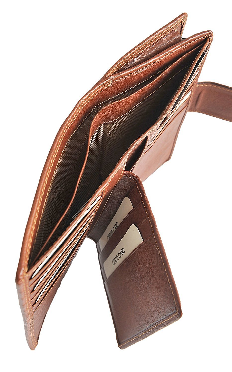 Гаманець Gianni Conti Superior Fine Italian Leather Medium 16 Card 918046 Tan, фото №6