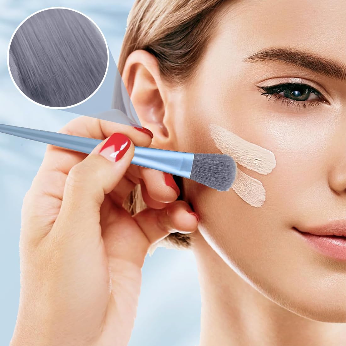 Набір MKVZIYE Makeup Brush Set 13 шт чорний, фото №5