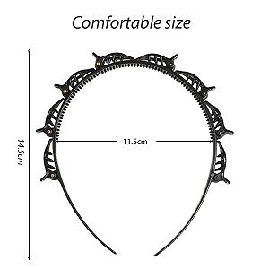 Набор обручей для волос с клипсами synthetic.ua - Фото 1