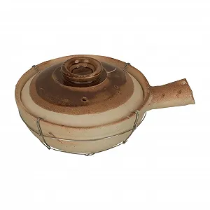 Кастрюля керамическая с антипригарным покрытием и толстой ручкой - Фото 1