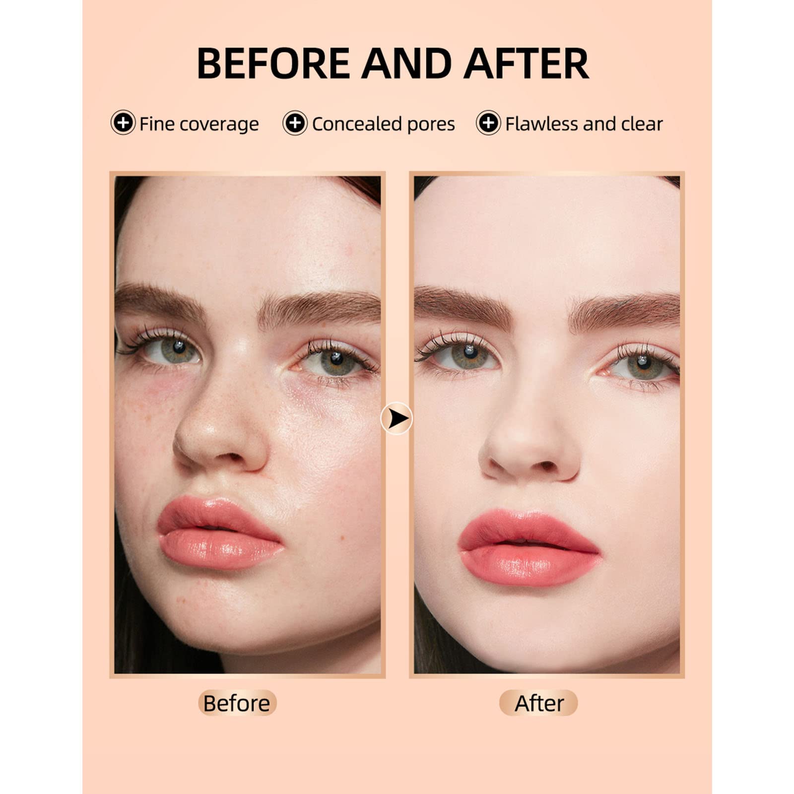 Рідкий консилер Beauty Wand Contouring з аплікатором-спонжем матовий бронзер-стік, фото №4