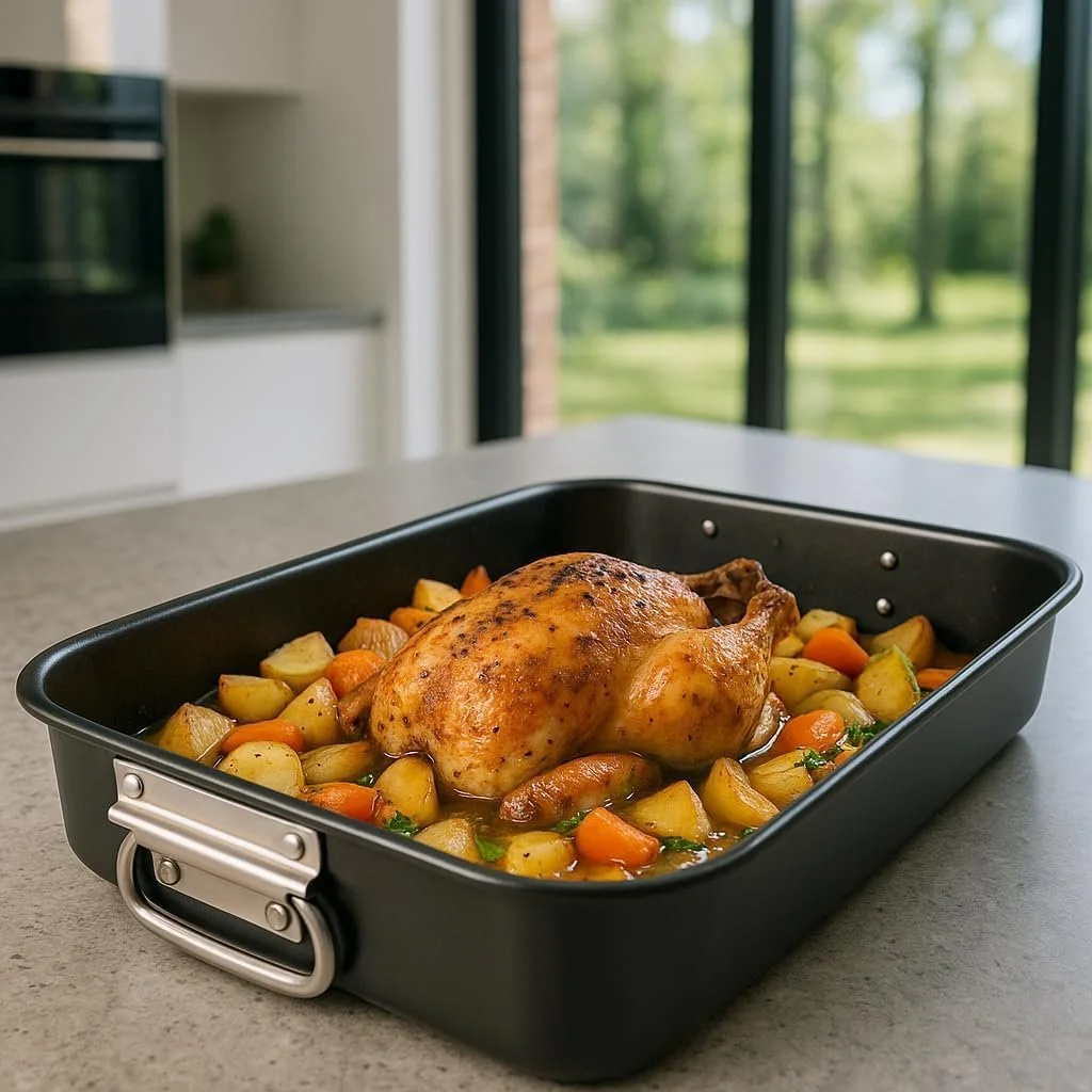 Форма для запікання MGE Сталева з антипригарним покриттям 39 x 29 см, фото №2