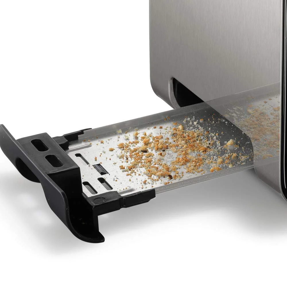 Тостер Bosch TAT7203 2 скибочки 1050W Чорний, Нержавіюча сталь, фото №6