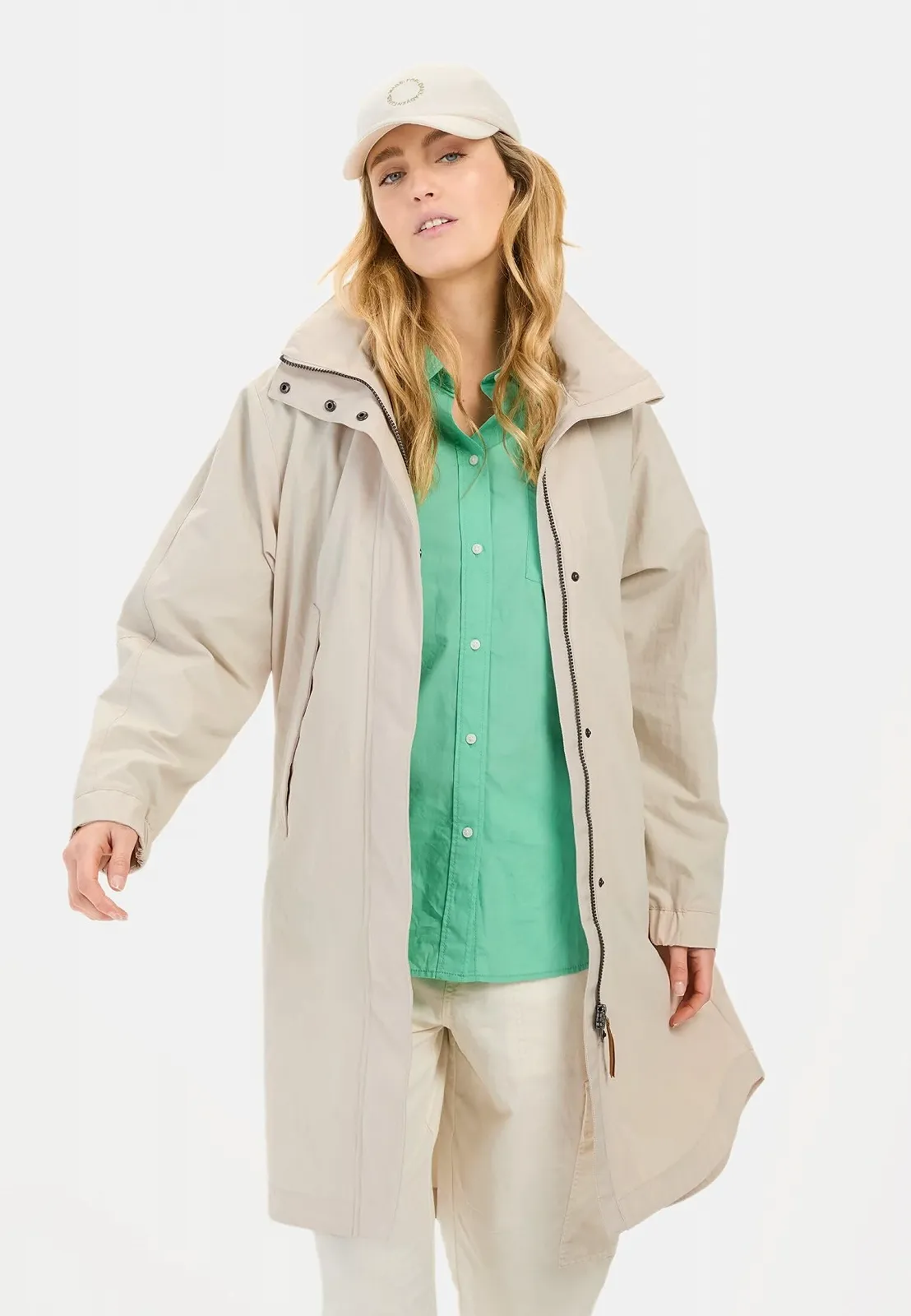 Пальто camel active Жіноче з інтегрованим капюшоном, фото №2 Пальто camel active Жіноче з інтегрованим капюшоном, фото №2