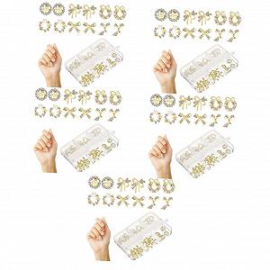 Набір прикрас для нігтів Healvian, 5 наборівук x 5 - Фото 1