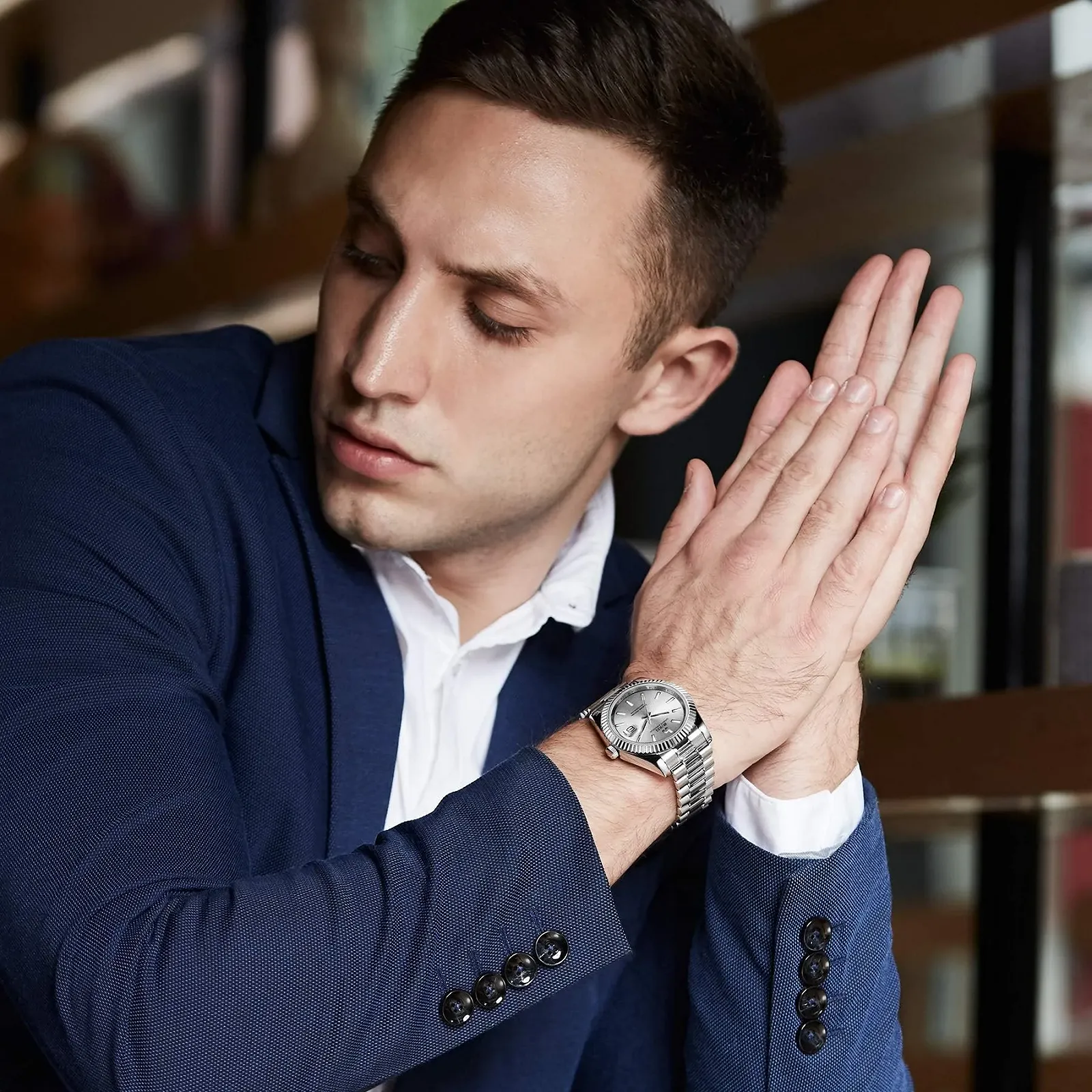 Классические часы BUREI DE-8002, фото №6