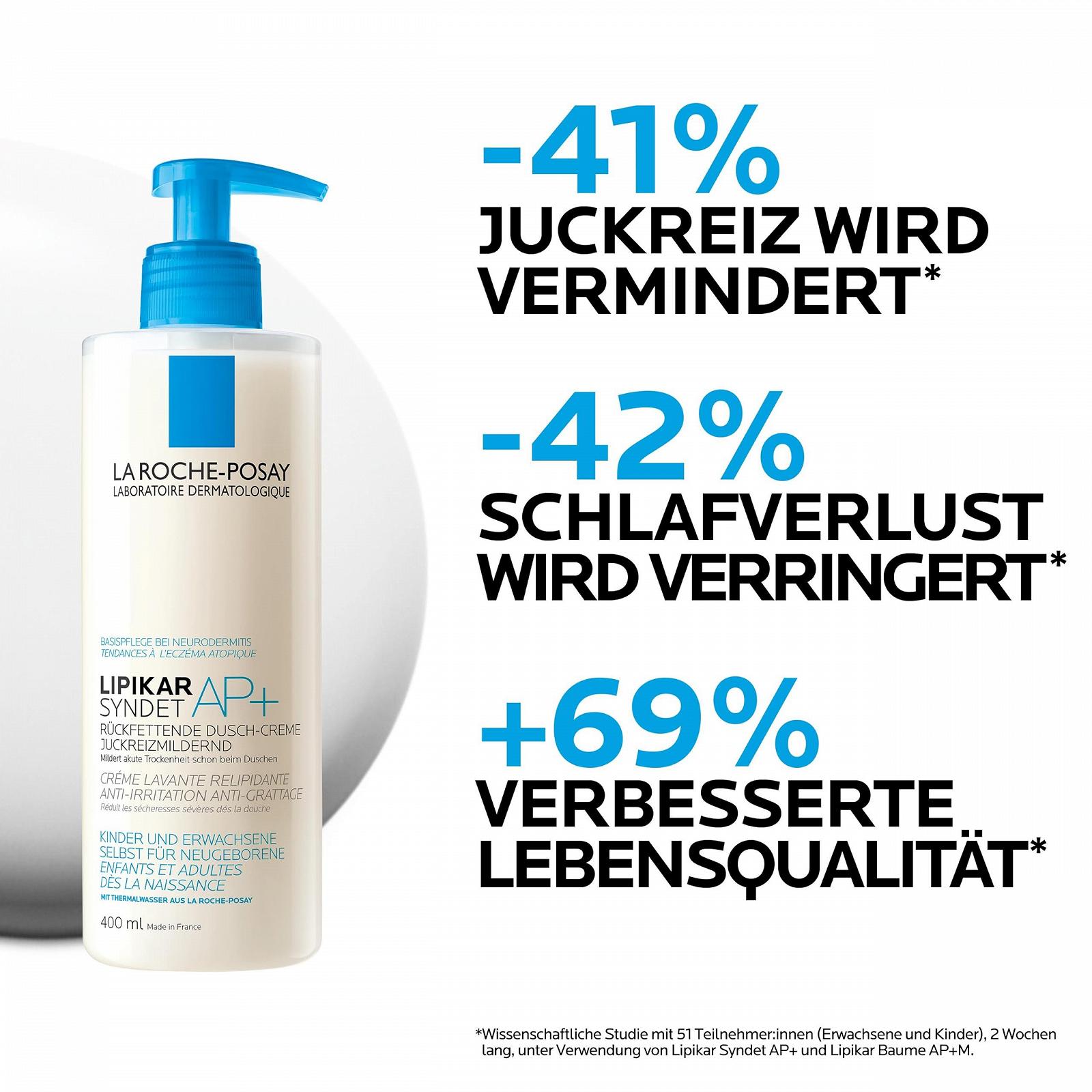 Очищающий крем-гель для душа Roche-Posay Lipikar Syndet AP+, фото №2