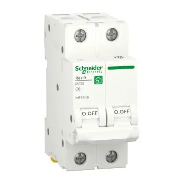 Автоматический выключатель Schneider RESI9 6А 2P кривая С 6кА, фото №1
