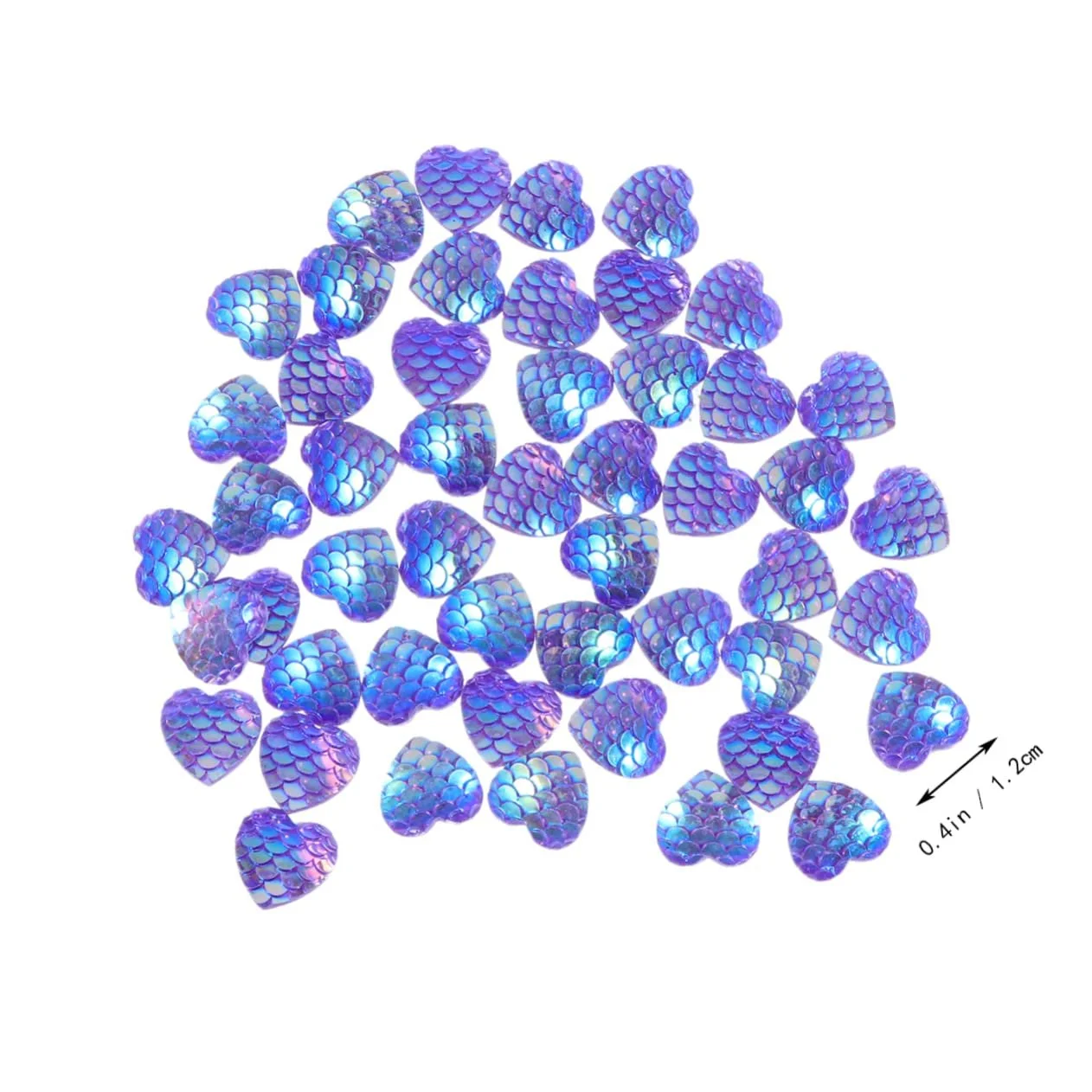 Стразы Полимерная Глина Круглые Смола AB Цветные 150шт Форма Сердце для Аксессуаров для Ювелирных Изделий, фото №4