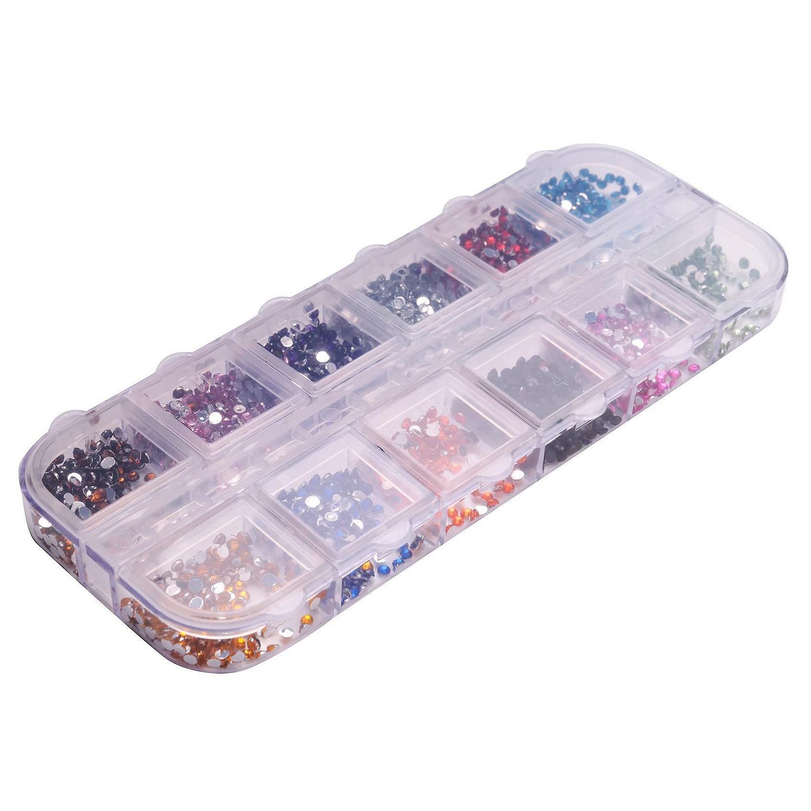 3D Форма Прозрачный Жемчуг для ногтей DIY Украшения для ногтей Стразы Инструменты для маникюра 5# 12 Цветов Плоский Цвет, фото №1