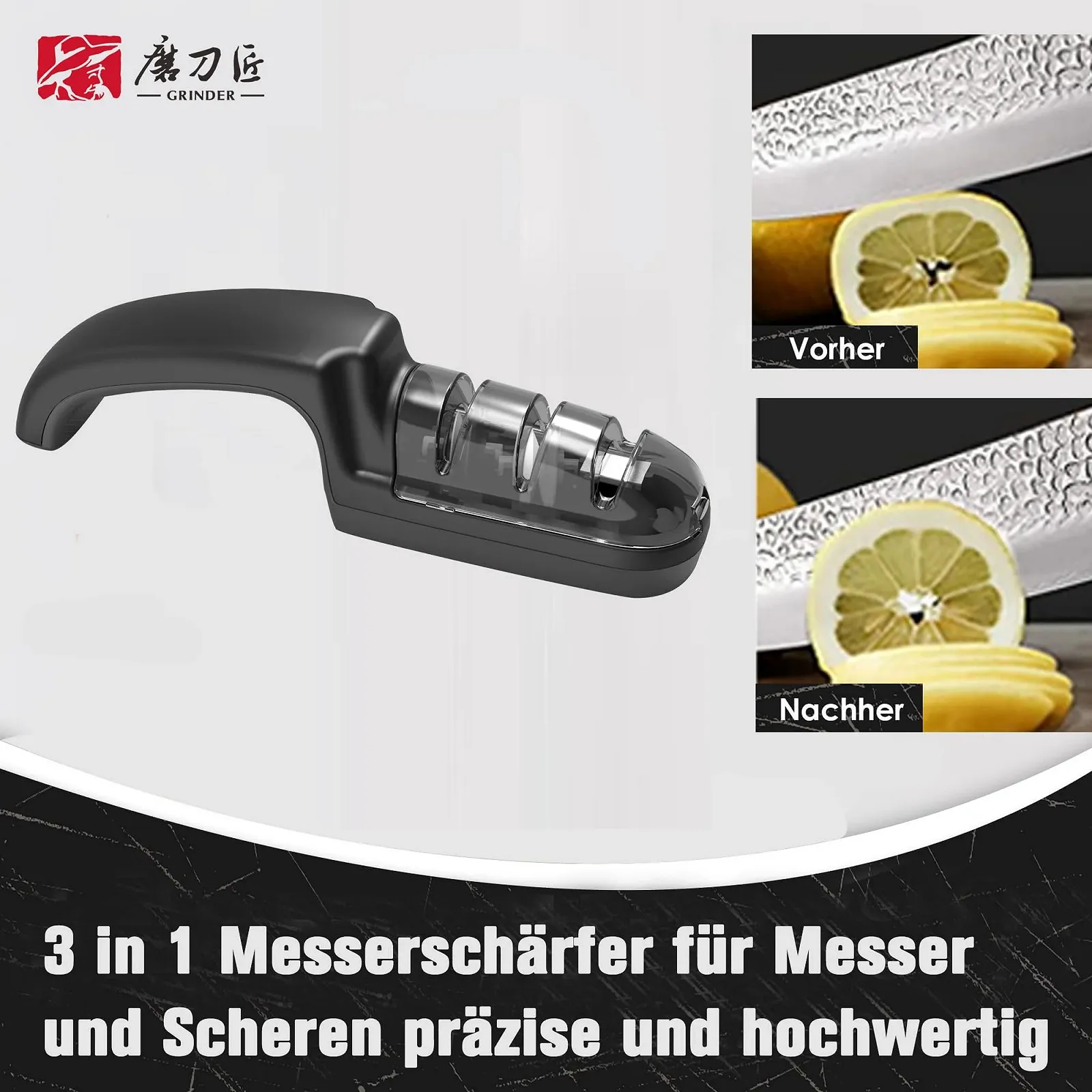 Професійне точило для ножів та ножиць 3-в-1 Professional, фото №2 Професійне точило для ножів та ножиць 3-в-1 Professional, фото №2
