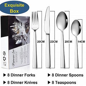 Набор столовых приборов Herogo, 32 предмета для 8 человек, из нержавеющей стали synthetic.ua - Фото 1