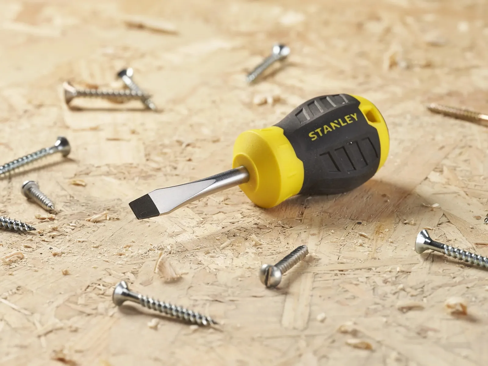 Викрутка вкорочена Stanley Cushion Grip 6.5 x 45 мм з розширеним наконечником Cr-V Black Oxide, фото №4