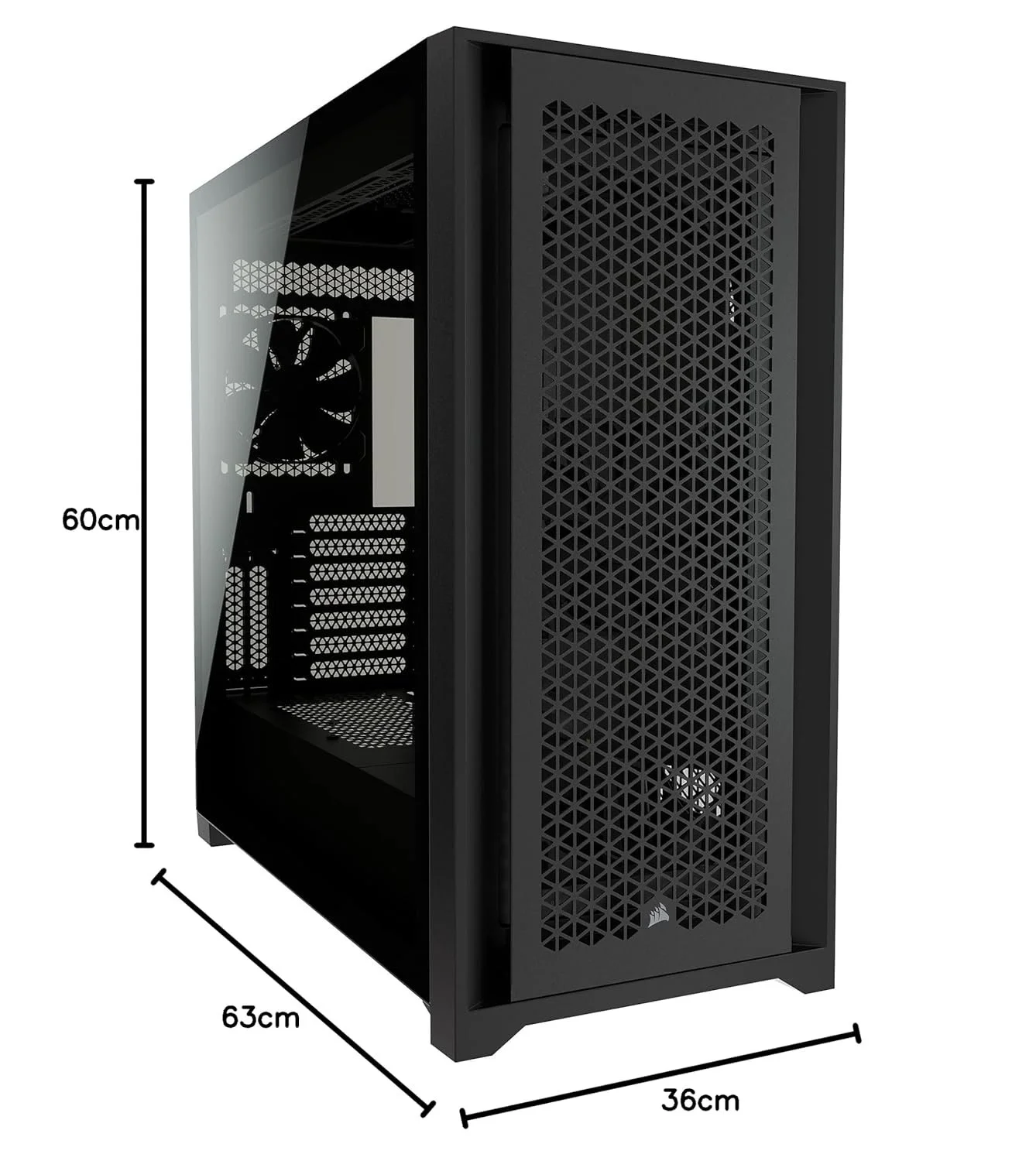 Корпус для ПК Corsair 5000D Airflow CC-9011210-WW Чорний, фото №13 Корпус для ПК Corsair 5000D Airflow CC-9011210-WW Чорний, фото №13