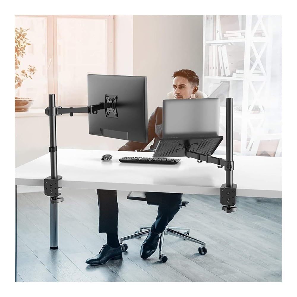 Подставка для ноутбука, настольная подставка для ЖК-монитора, компьютерный подъемник двойного назначения, поворотная подставка для двух мониторов 27 дюймов, фото №5 Подставка для ноутбука, настольная подставка для ЖК-монитора, компьютерный подъемник двойного назначения, поворотная подставка для двух мониторов 27 дюймов, фото №5