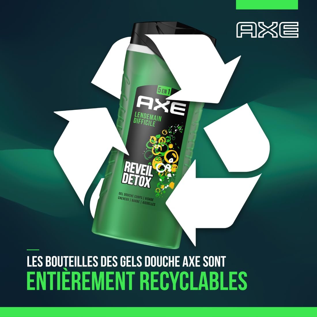 Гель для душу AXE Lendemain Difficult чоловічий 5-в-1 зволожувальний 400 мл, фото №7 Гель для душу AXE Lendemain Difficult чоловічий 5-в-1 зволожувальний 400 мл, фото №7