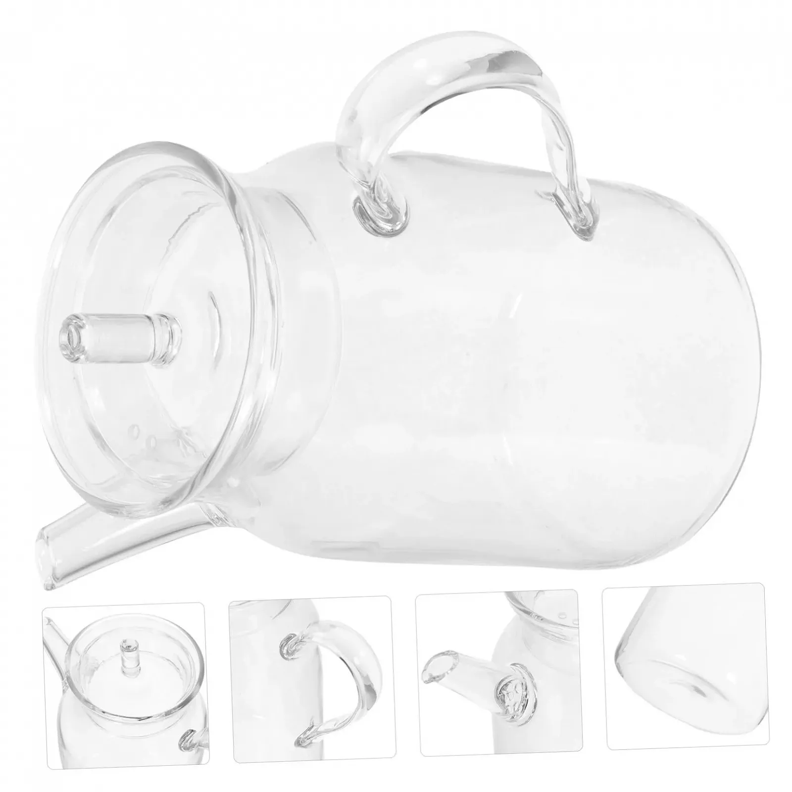 Чайник-заварник Стеклянный FUNNETOYU Термостойкий с фильтром для чая, фото №6