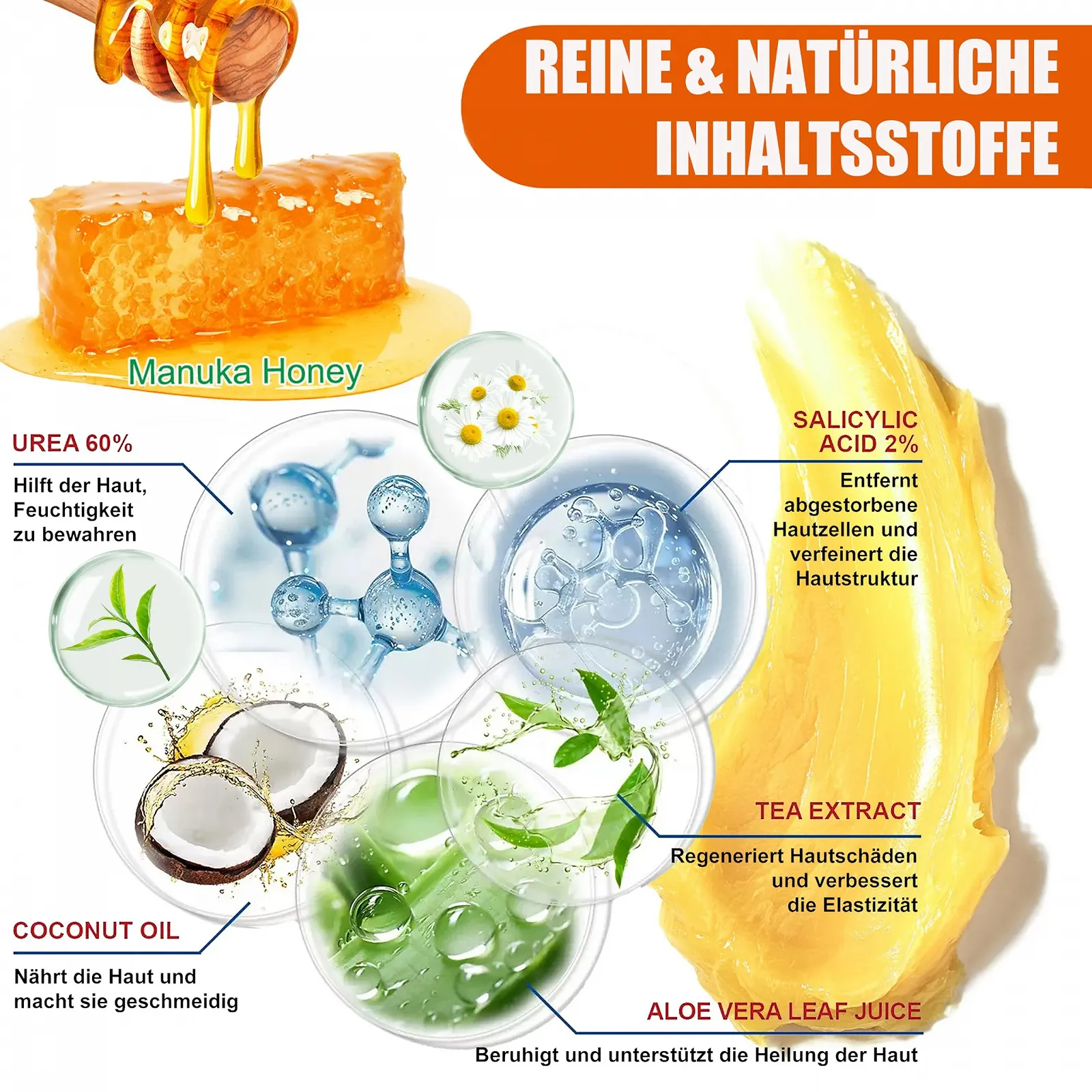 Крем-стик для ног Urea Cream с мочевиной для сухой и потрескавшейся кожи, 40 г, фото №6