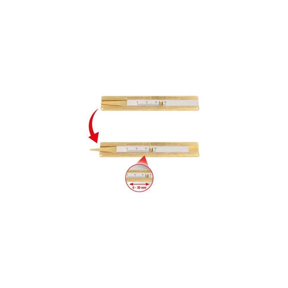 Измеритель глубины протектора KS TOOLS 300.0537, фото №1