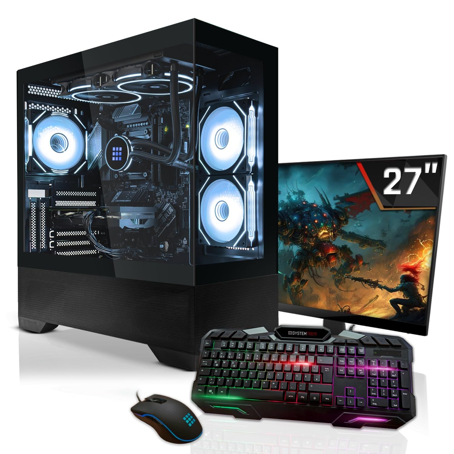 Комплект ПК SYSTEMTREFF Gaming Intel Core i9-13900KF Nvidia GeForce RTX 4080 Super 16GB 2TB M.2 NVMe 32GB DDR5 RAM WLAN, фото №1