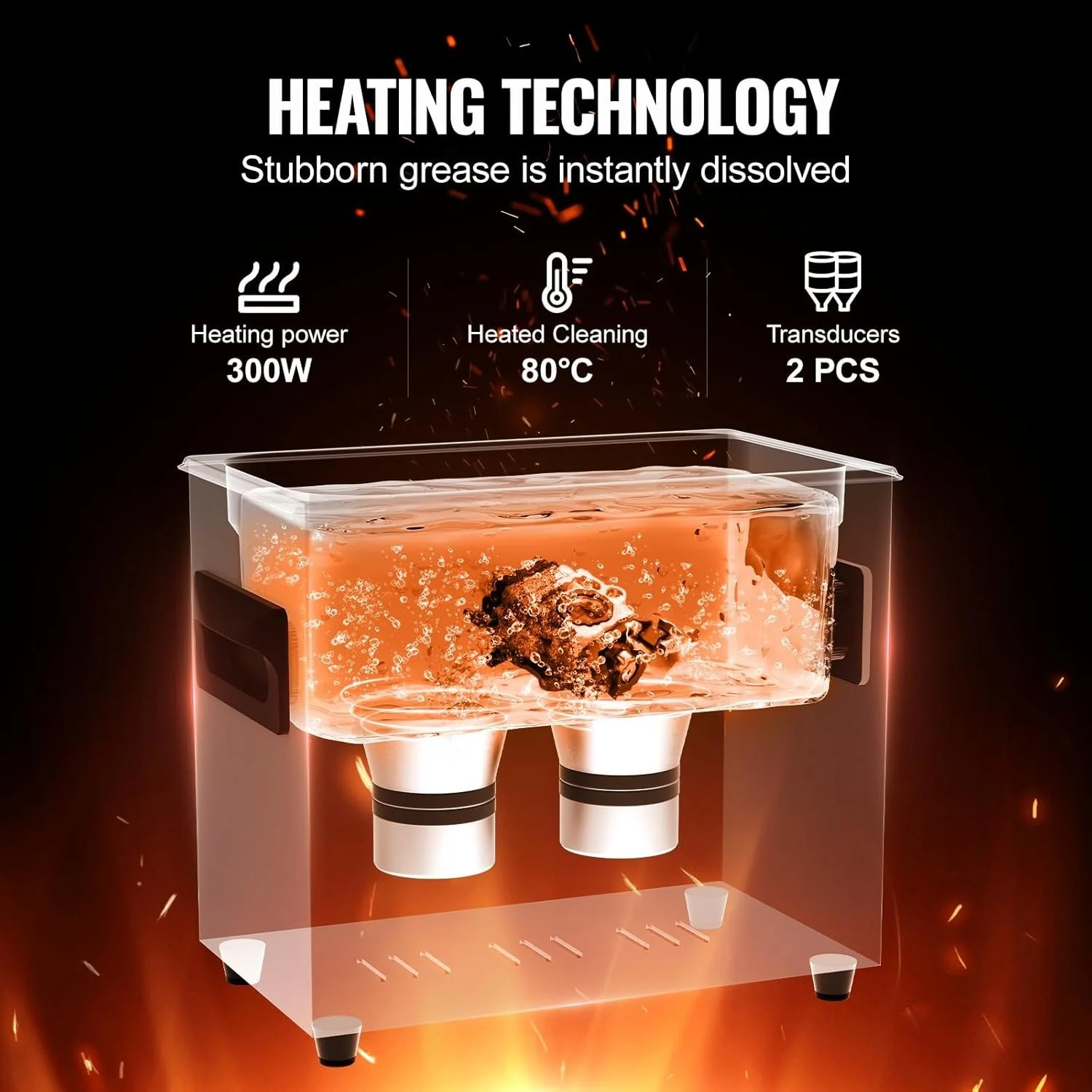 Ультразвуковой очиститель Vevor Ultrasonic Cleaner K2-F3 Black, фото №4 Ультразвуковой очиститель Vevor Ultrasonic Cleaner K2-F3 Black, фото №4