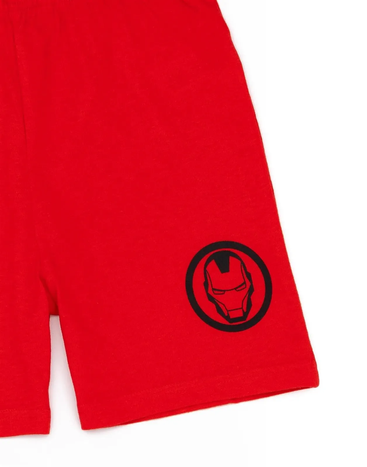 Комплект піжами для хлопчиків Marvel Iron Man, футболка та шорти, червоний, фото №6
