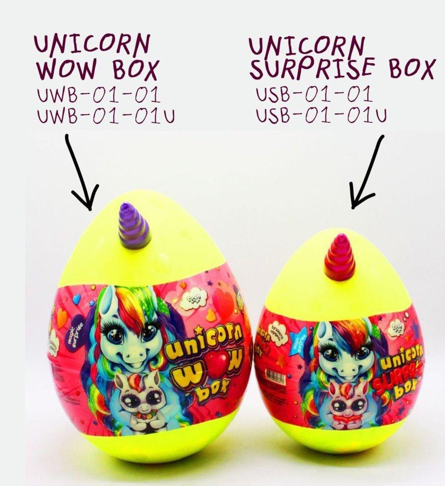 Игрушка-сюрприз Danko Toys Unicorn WOW Box укр фиолетовый UWB-01-01U, фото №2