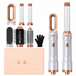 Фен-щітка UKLISS 6-в-1 1000 Вт Автоматичне накручування, іонізація - Фото 1