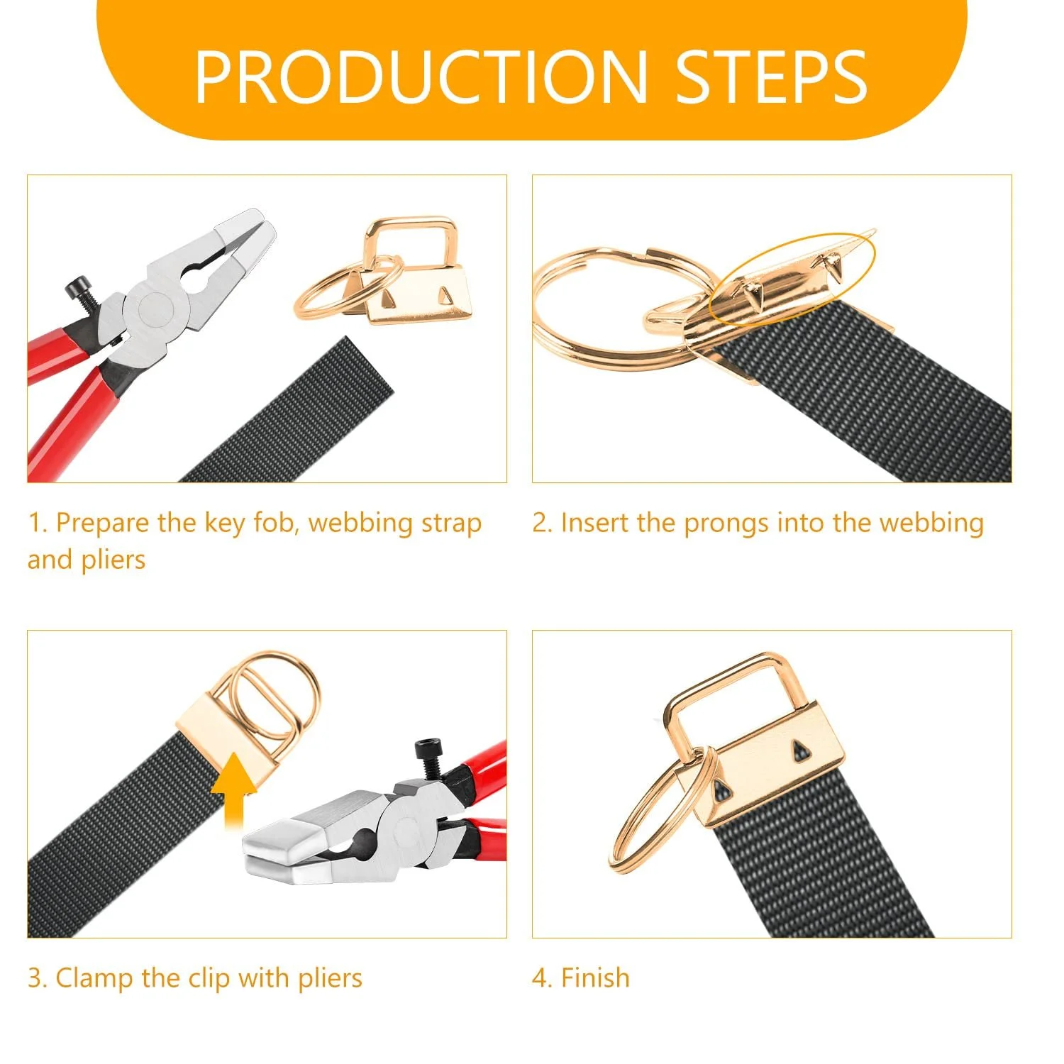 Набор фурнитуры для брелоков MaxAwe 50 шт., Фурнитура для брелоков 2,5 см с кольцом для ключей и плоскогубцами, Инструмент для брелоков, Ткань, Фурнитура для DIY, фото №3 Набор фурнитуры для брелоков MaxAwe 50 шт., Фурнитура для брелоков 2,5 см с кольцом для ключей и плоскогубцами, Инструмент для брелоков, Ткань, Фурнитура для DIY, фото №3