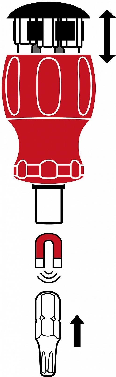 Викрутка тріскачка PB Swiss Tools PB 8453.R-30 Stubby Bit Holder Screwdriver 6 Precision Bits C6 Slotted/Cross/Torx Magnetic Bit Holder, фото №5 Викрутка тріскачка PB Swiss Tools PB 8453.R-30 Stubby Bit Holder Screwdriver 6 Precision Bits C6 Slotted/Cross/Torx Magnetic Bit Holder, фото №5