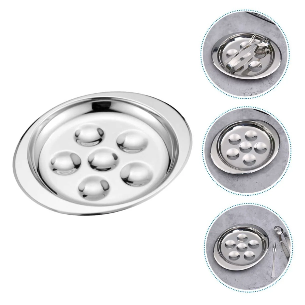 Форма для запікання равликів VICASKY з нержавіючої сталі термостійка, фото №3 Форма для запікання равликів VICASKY з нержавіючої сталі термостійка, фото №3