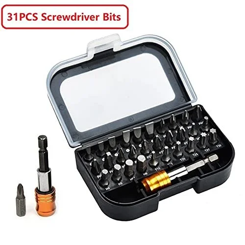 Набір викруток Mini 31 предмет DIY Repair Tools Kit Professional Screwdriver Bits Set Case Torx Hex Precision, фото №2